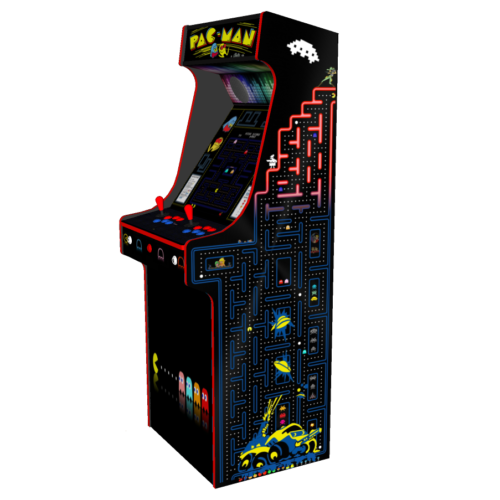 Classic Upright Arcade Machine - PacMan Theme Right - V2