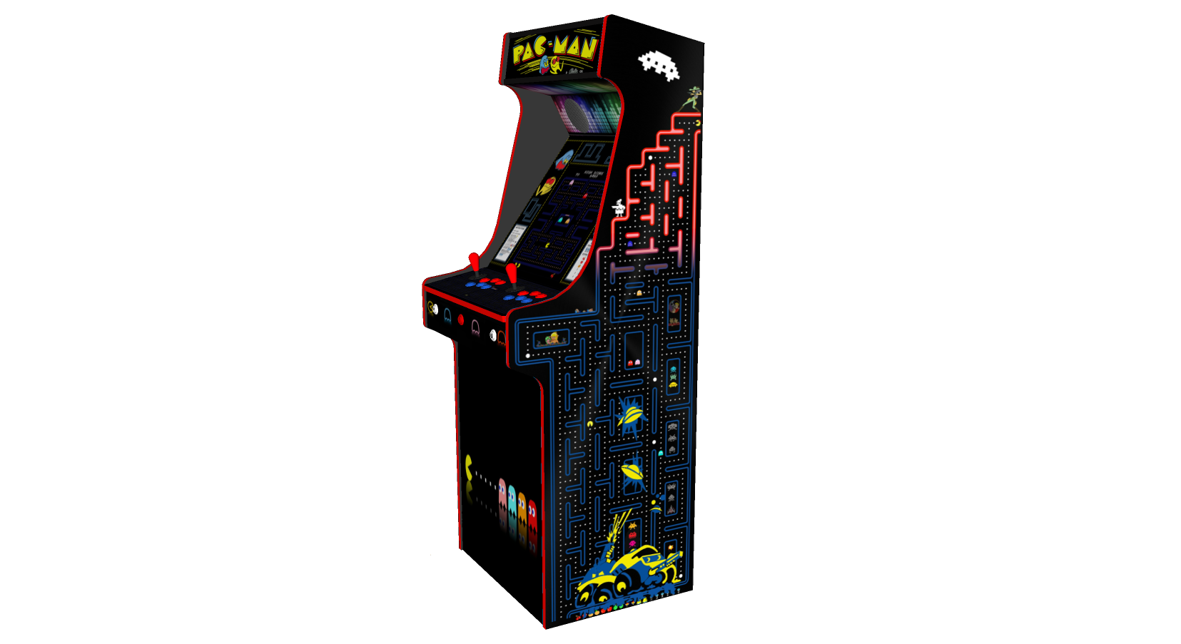 Upright Arcade Machine 900 Retro Games Pacman Design Arcadecity