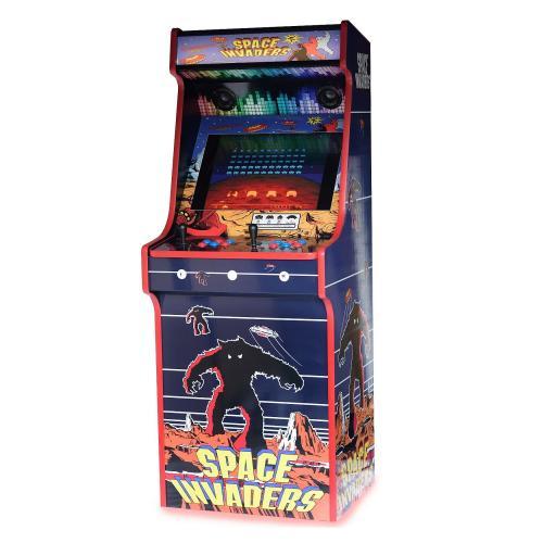 Classic Upright Arcade Machine - Space Invaders Theme right side