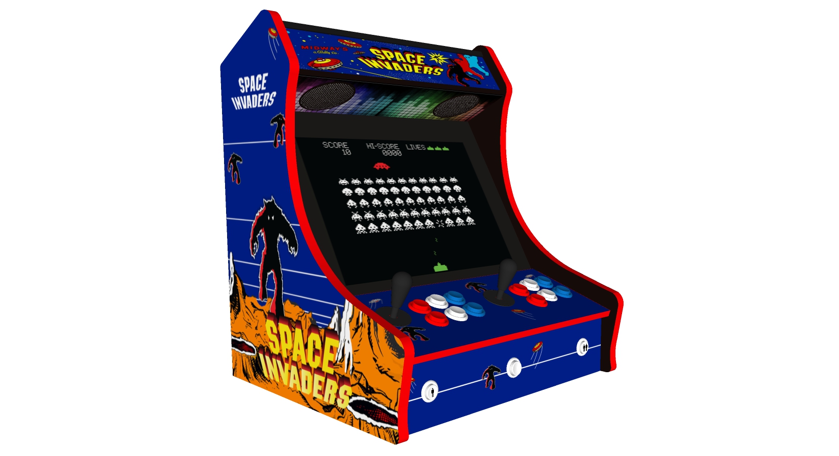 space invaders arcade machine