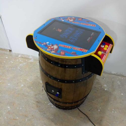 Unique Kong Barrel Design Arcade Machine With 60 Games left view