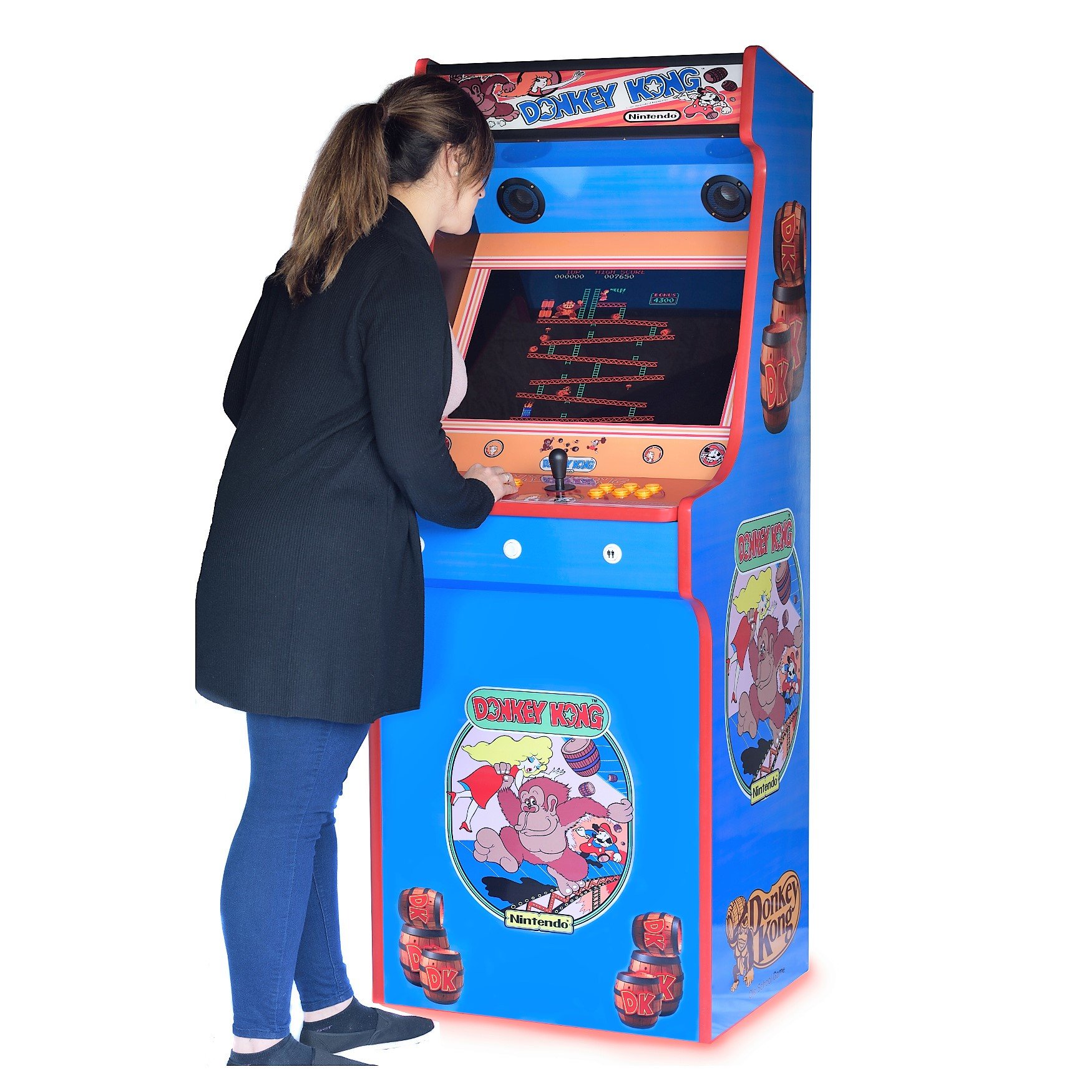 Retro Upright Arcade Machine Donkey Kong Art 815 Games Arcadecity