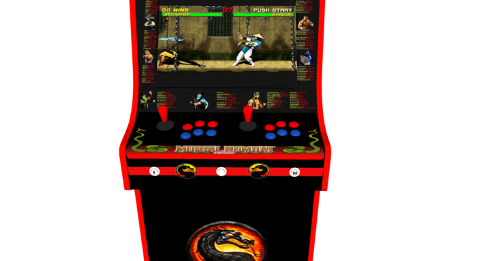 Classic Upright Arcade Machine - Mortal Kombat theme - Buttons v2.1