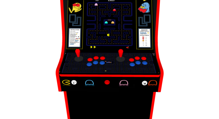 Classic Upright Arcade Machine - PacMan Theme Buttons - V2