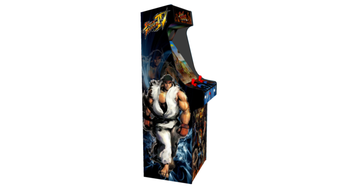 Classic Upright Arcade Machine - Street Fighter Theme v2 - Left