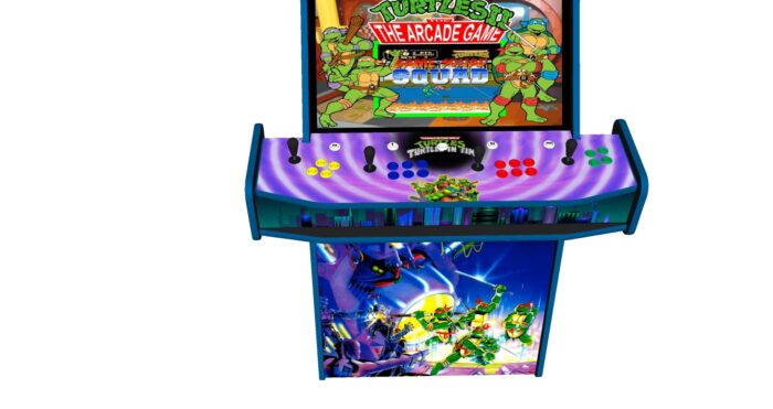 Teenage Mutant Ninja Turtles In Time TMNT Upright 4 Player Arcade Machine, 32 screen, 120w sub, 5000 games (1)