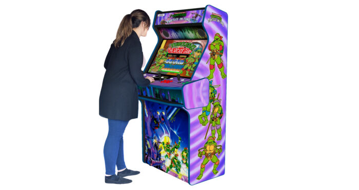 Teenage Mutant Ninja Turtles In Time TMNT Upright 4 Player Arcade Machine, 32 screen, 120w sub, 5000 games (2) - model