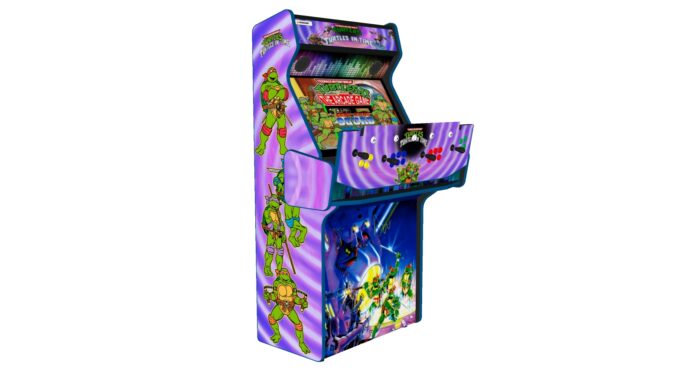 Teenage Mutant Ninja Turtles In Time TMNT Upright 4 Player Arcade Machine, 32 screen, 120w sub, 5000 games (3) - open panel