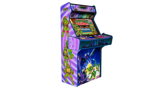 Teenage Mutant Ninja Turtles In Time TMNT Upright 4 Player Arcade Machine, 32 screen, 120w sub, 5000 games (5) - left