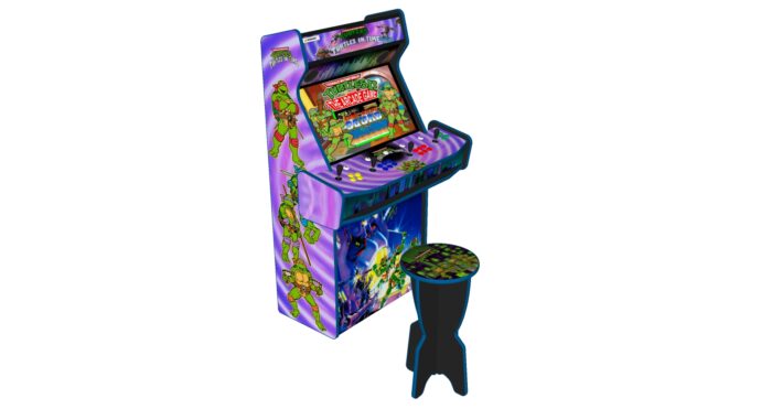 Teenage Mutant Ninja Turtles In Time TMNT Upright 4 Player Arcade Machine, 32 screen, 120w sub, 5000 games (6)