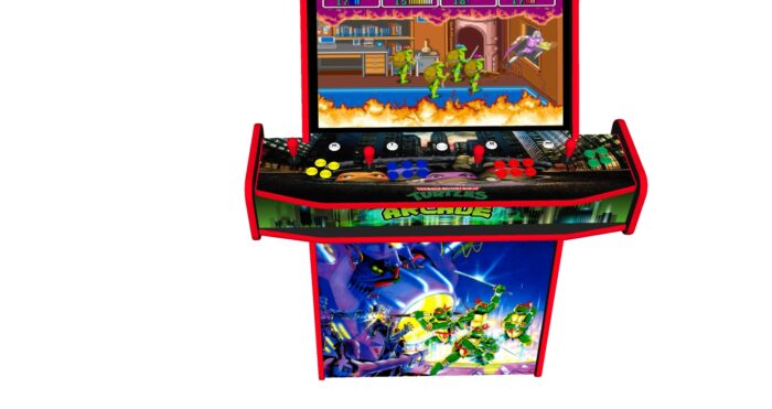 Teenage Mutant Ninja Turtles TMNT Upright 4 Player Arcade Machine, 32 screen, 120w sub, 5000 games (2)