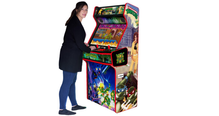 Teenage Mutant Ninja Turtles TMNT Upright 4 Player Arcade Machine, 32 screen, 120w sub, 5000 games (8) - model