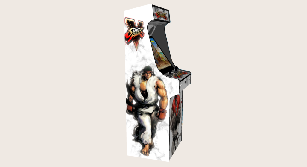 White Upright Arcade Machine with 3000 Games Street Fighter, 120w ...