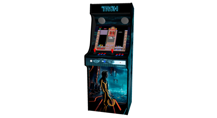 Classic Upright Arcade Machine - TRON Theme - middle