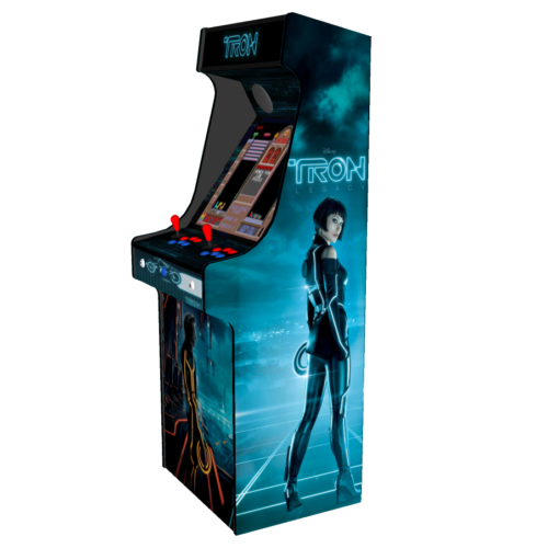 Classic Upright Arcade Machine - TRON Theme - right