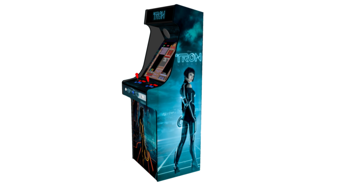 Classic Upright Arcade Machine - TRON Theme - right