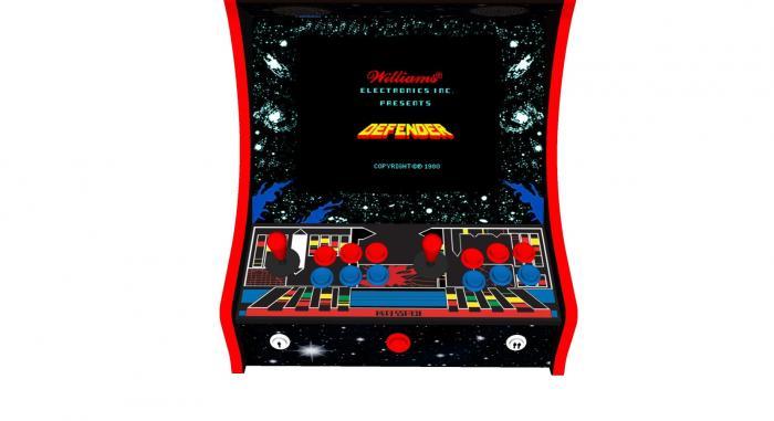 Classic Bartop Arcade Machine with 619 Games Defender theme - Buttons