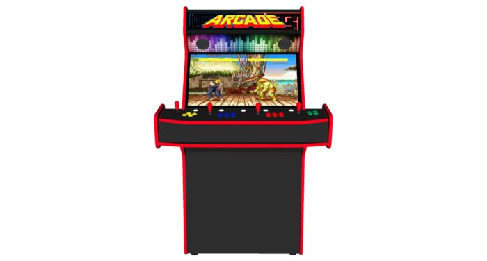Multicade Retro Upright 4 Player Classic Arcade Machine, 120w sub, 32 inch, 15,000 games - middle