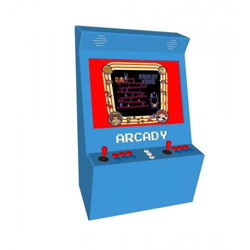 Wall Arcade machine with 815 Games Blue Design