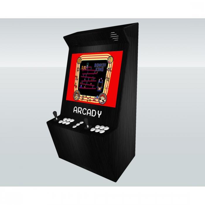 Wall Arcade machine with 815 Games White And Black