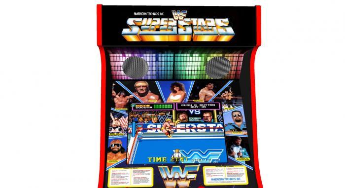 WWF Superstars Classic Upright Arcade Machine - top