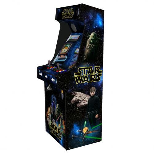 Star Wars Upright Arcade Machine, 15,000+ Games, 24 Inch Screen, Subwoofer, RGB LEDs RetroPI, American Style Illuminated Buttons - Right