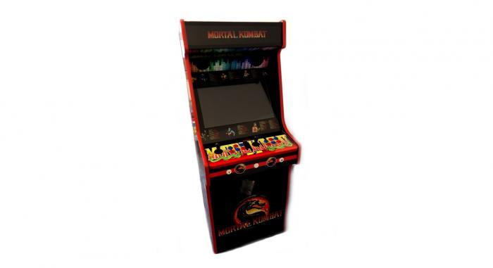 Classic Upright Arcade Machine - Mortal Kombat theme - v4 - front photo