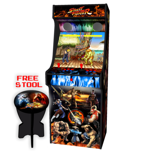 Classic-Upright-Arcade-Machine-Street-Fighter-Theme-v2-Middle-free-stool