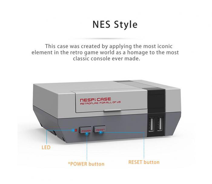 NES Inspired Game Box with 15000 plus games with Front USB Slots