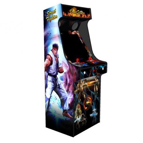 Classic Upright Arcade Machine - Street Fighter Theme v2 100w subwoofer 24 inch screen-left