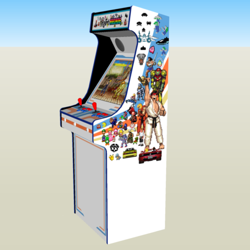 Retro Mash Arcade Machine with 1300 games, 100w subwoofer - middle