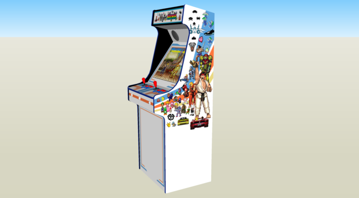 Retro Mash Arcade Machine with 1300 games, 100w subwoofer - middle
