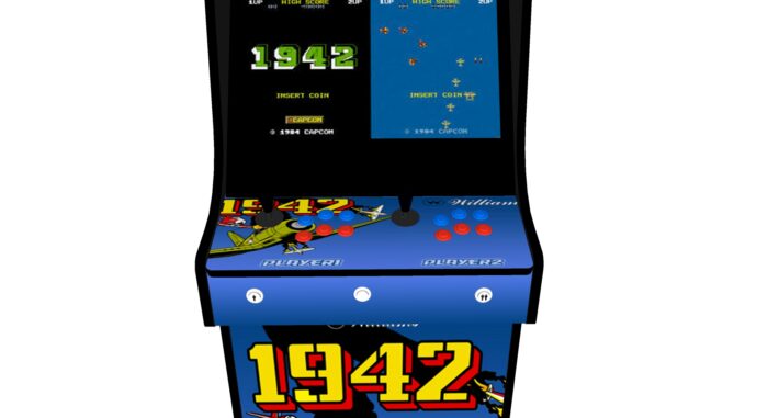 Classic Upright Arcade Machine - 1942 Theme - Buttons