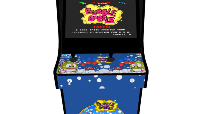 Classic Upright Arcade Machine - Bubble Bobble Theme - Buttons