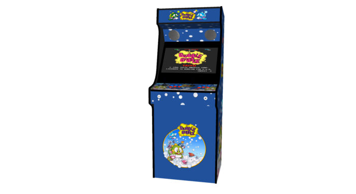 Classic Upright Arcade Machine - Bubble Bobble Theme - Midde