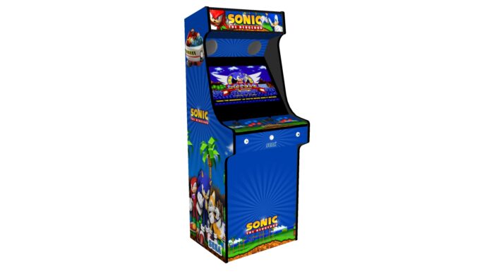 Classic Upright Arcade Machine - Sonic The Hedgehog Theme - Left