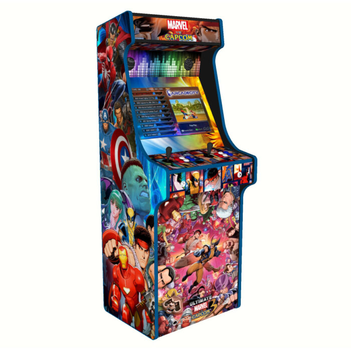 Marvel vs Capcom, Upright Arcade Cabinet, 3000 Games, 120w subwoofer, 24 inch screen - left