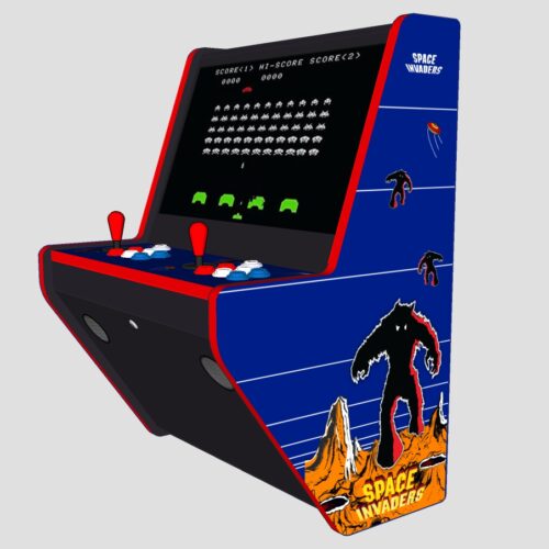 Wall Hung Arcade 3000 Games Space Invaders Theme - Right