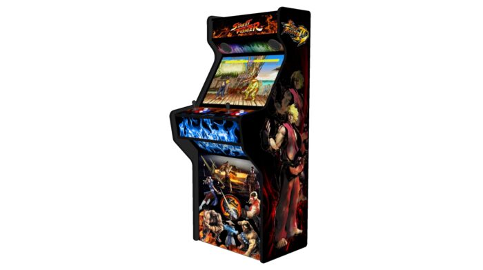 Street Fighter 27 Inch Upright Arcade Machine - American Style Joysticks - Black Tmold - Right