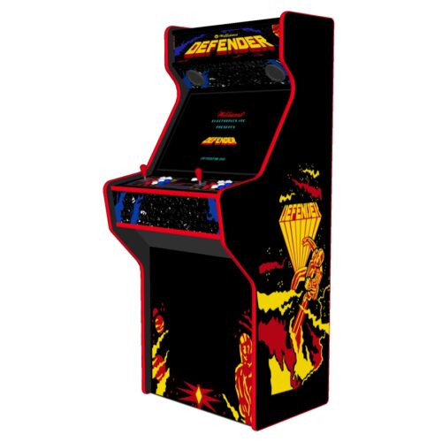 Defender - 27 Inch Upright Arcade Machine - American Style Joysticks - Red Tmold - Right - 15k games