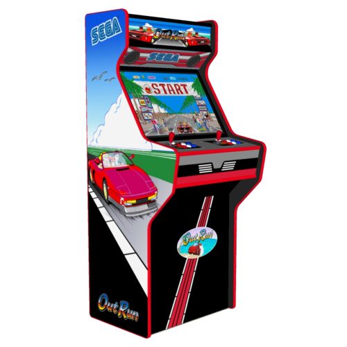 Outrun - 27 Inch Upright Arcade Machine - American Style Joysticks - Red Tmold - Left