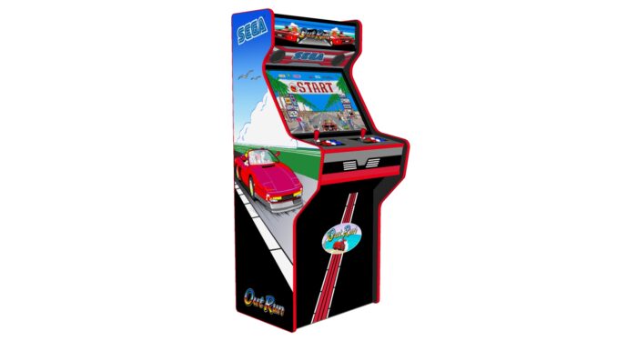 Outrun - 27 Inch Upright Arcade Machine - American Style Joysticks - Red Tmold - Left