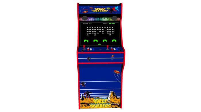 Space Invaders - 27 Inch Upright Arcade Machine - American Style Joysticks - Red Tmold - Middle