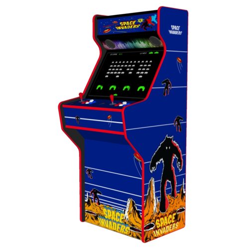 Space Invaders - 27 Inch Upright Arcade Machine - American Style Joysticks - Red Tmold - Right