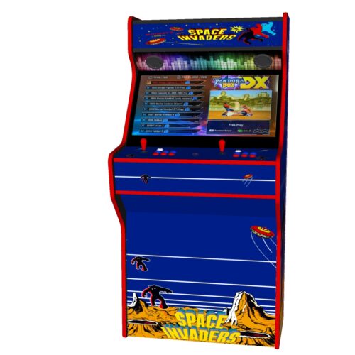 Space Invaders - 32 Inch Upright Arcade Machine - American Style Joysticks - Red Tmold - Middle - 3btns