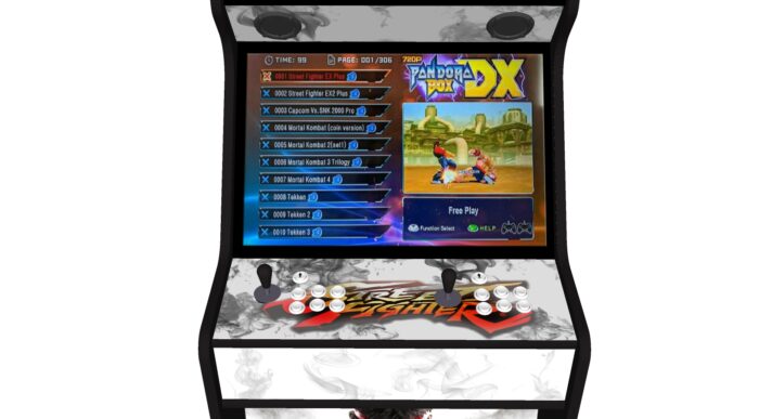 Street Fighter 5 - 27 Inch Upright Arcade Machine - American Style Joysticks - Red Tmold - centre