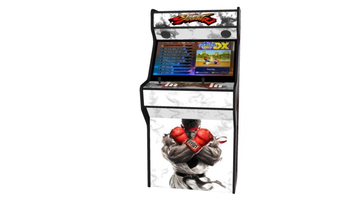 Street Fighter 5 - 32 Inch Upright Arcade Machine - American Style Joysticks - Black Tmold - Middle - 3btns