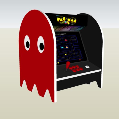 The PacMan Blinky Ghost Bartop Arcade Machine - left