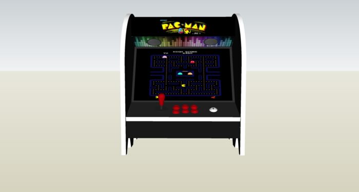 The PacMan Blinky Ghost Bartop Arcade Machine -middle