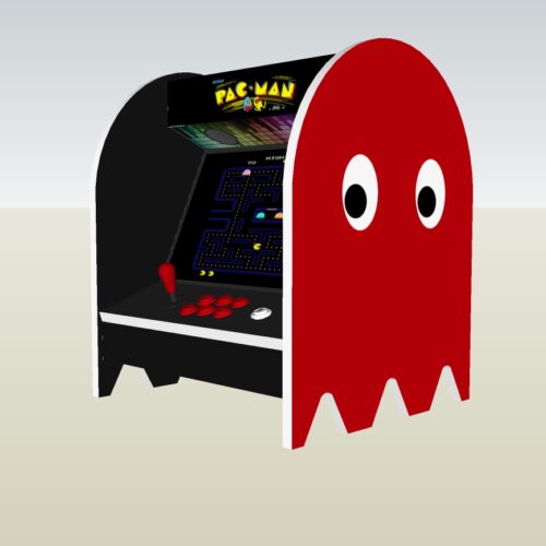 The PacMan Blinky Ghost Bartop Arcade Machine - right